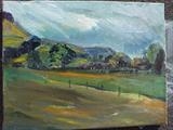 Countryside beyond the Dyke, Brighton by donnasouthernart, Giclee Print