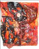 Political Bloodbath by Donna Southern, Giclee Print, Painting Construction