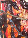 Political Bloodbath. Detail 1 by Donna Southern, Giclee Print