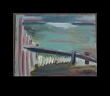 The Beach, at Worthing by donnasouthernart, Giclee Print