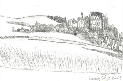 Lancing College by Donna Southern Art, Drawing, Graphite on paper
