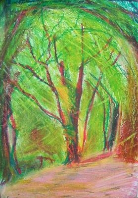 T+S un9 .  The New Forest UK by Donna Southern, Artist Print, Pastels