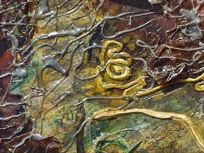 untitled 2 detail of Tree of Life by donnasouthernart - Painting  Mixed Media on Canvas